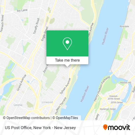 Us Post Office map