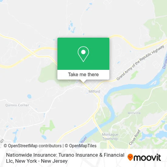 Nationwide Insurance: Turano Insurance & Financial Llc map
