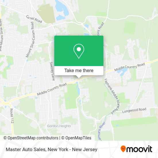 Master Auto Sales map