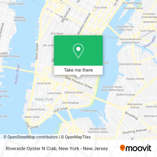 Riverside Oyster N Crab map