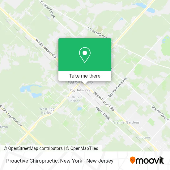 Proactive Chiropractic map