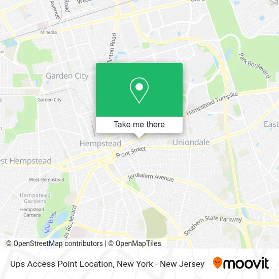 Ups Access Point Location map