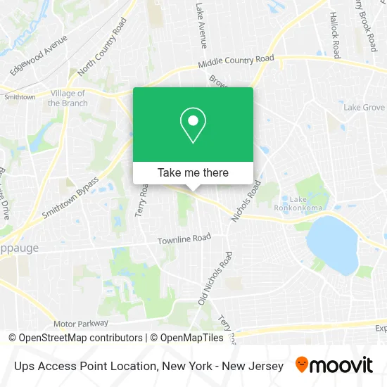 Ups Access Point Location map