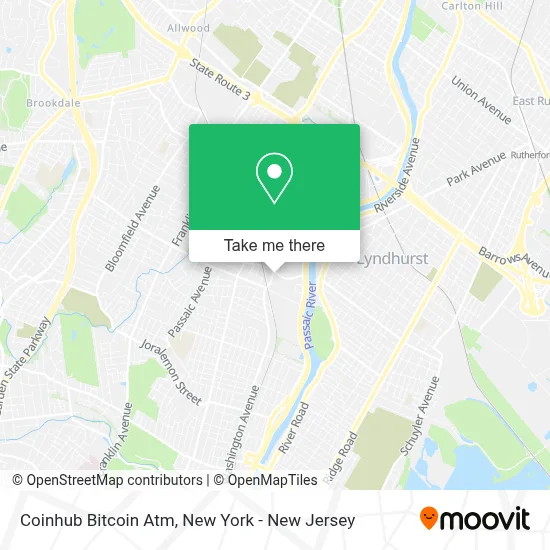 Coinhub Bitcoin Atm map