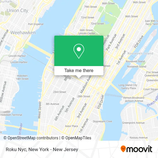 Roku Nyc map