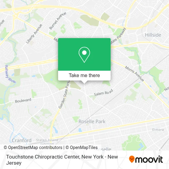 Touchstone Chiropractic Center map