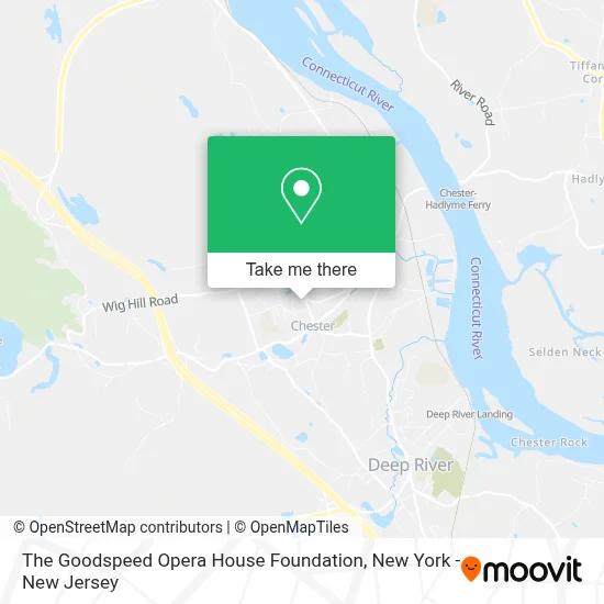 The Goodspeed Opera House Foundation map