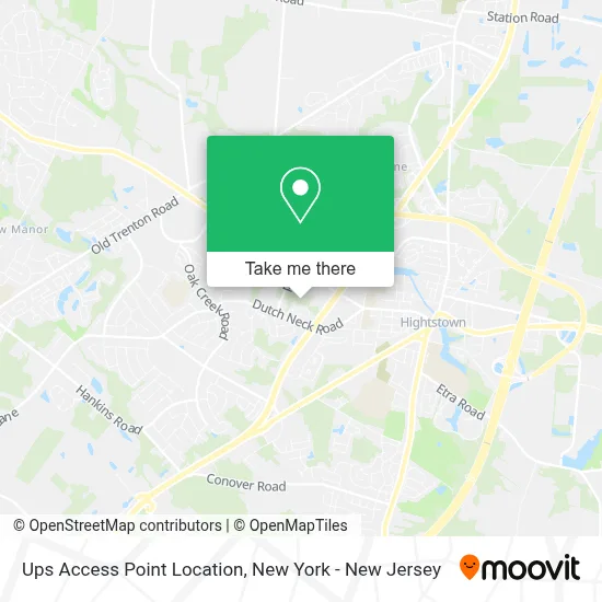 Ups Access Point Location map