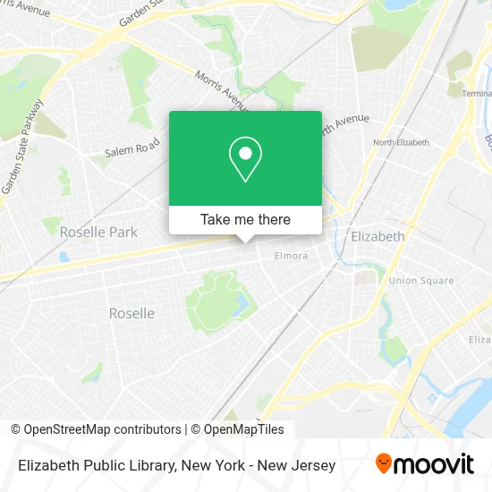 Elizabeth Public Library map