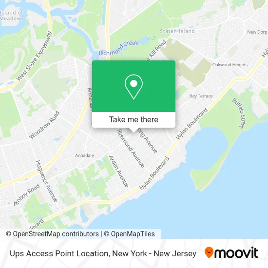 Ups Access Point Location map