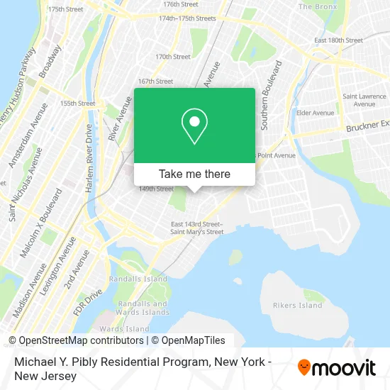 Michael Y. Pibly Residential Program map