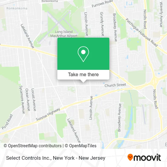 Select Controls Inc. map