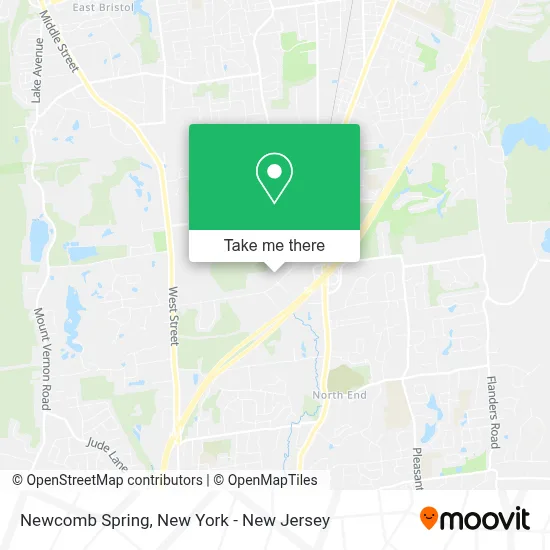 Newcomb Spring map