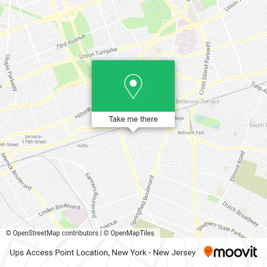 Ups Access Point Location map