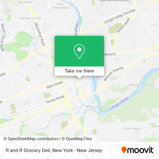 R and R Grocery Deli map