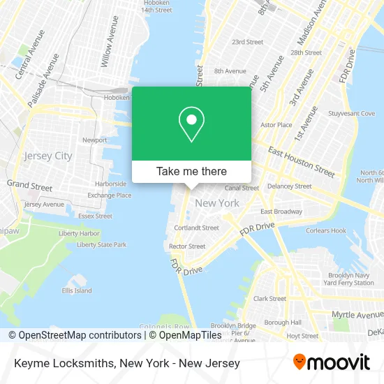Keyme Locksmiths map