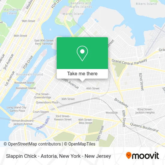 Slappin Chick - Astoria map