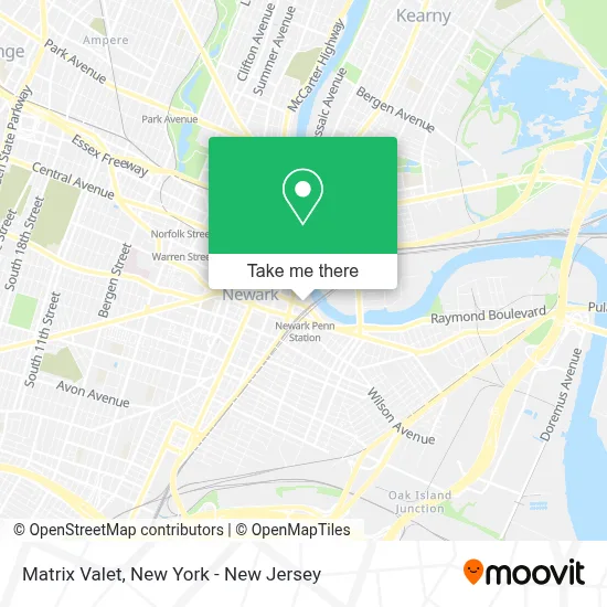 Matrix Valet map