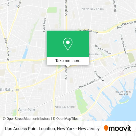 Ups Access Point Location map