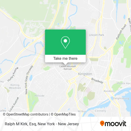 Ralph M Kirk, Esq map