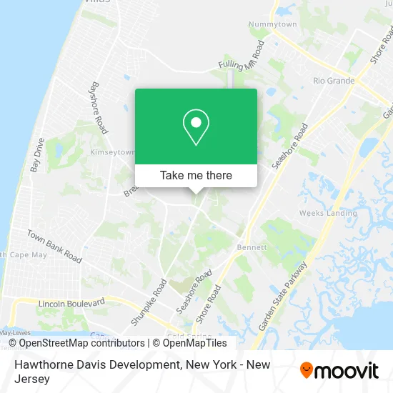 Hawthorne Davis Development map