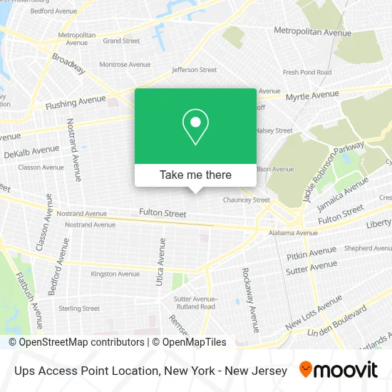 Ups Access Point Location map