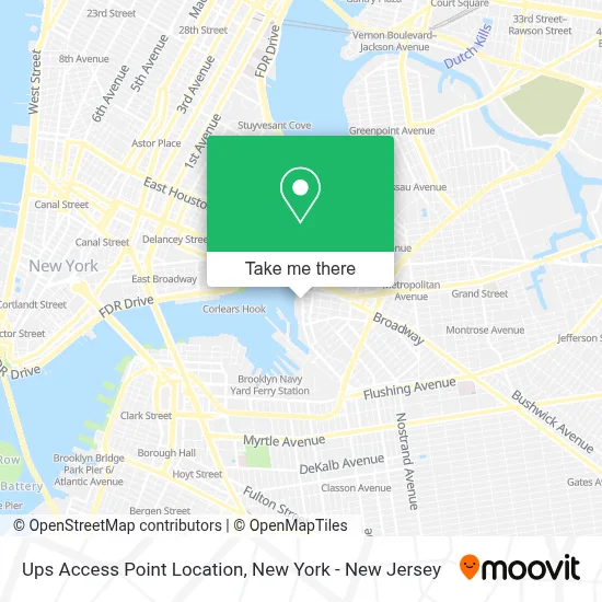 Ups Access Point Location map