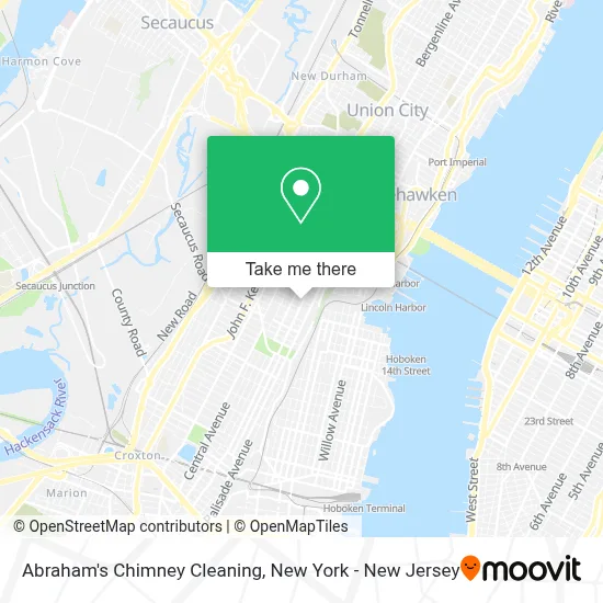 Abraham's Chimney Cleaning map