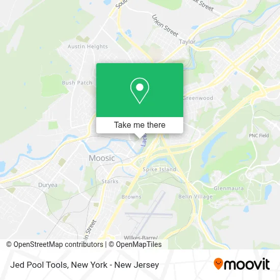 Jed Pool Tools map