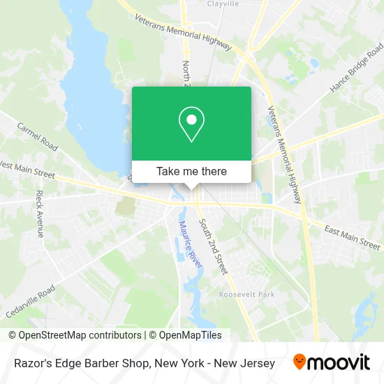 Razor's Edge Barber Shop map