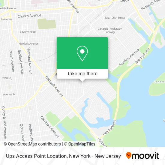 Ups Access Point Location map