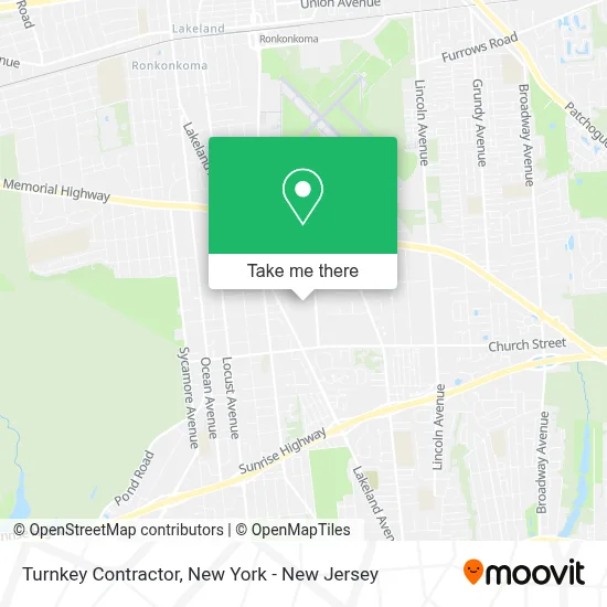 Turnkey Contractor map
