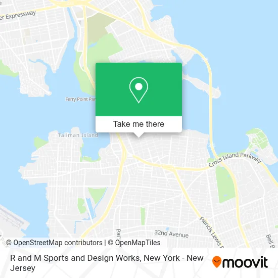 R and M Sports and Design Works map