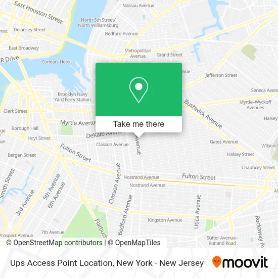 Ups Access Point Location map