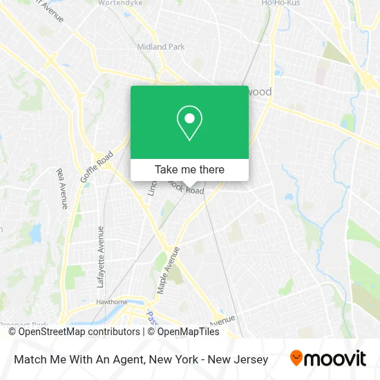 Match Me With An Agent map