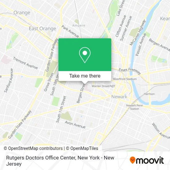 Rutgers Doctors Office Center map
