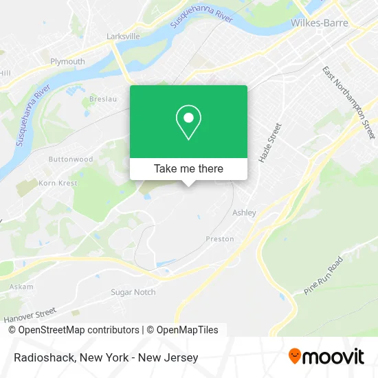 Radioshack map