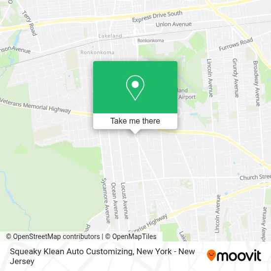 Squeaky Klean Auto Customizing map