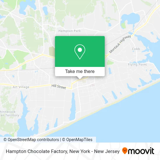 Hampton Chocolate Factory map