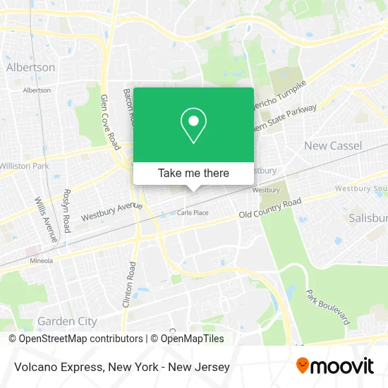 Volcano Express map