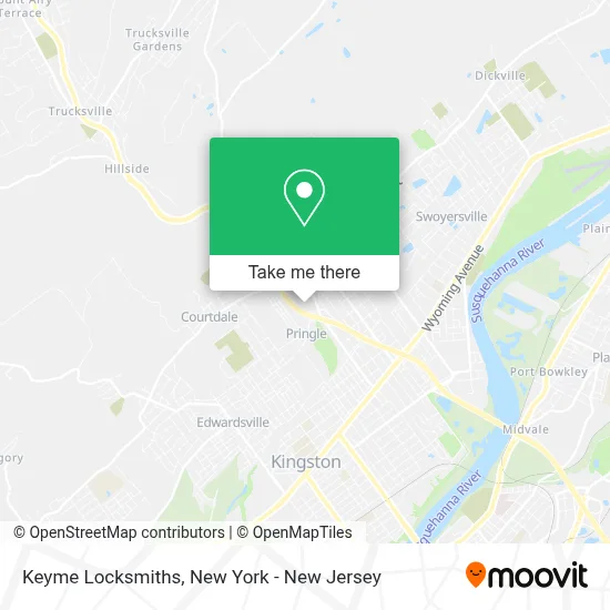 Keyme Locksmiths map