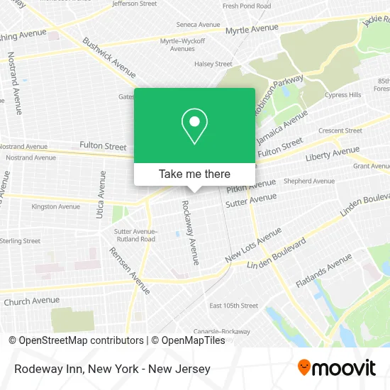 Rodeway Inn map