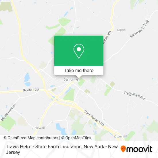 Travis Helm - State Farm Insurance map
