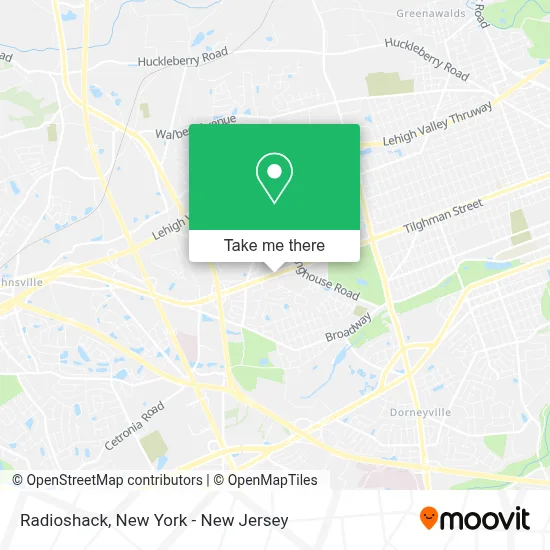 Radioshack map