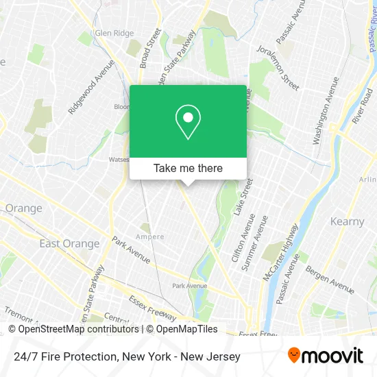 24/7 Fire Protection map