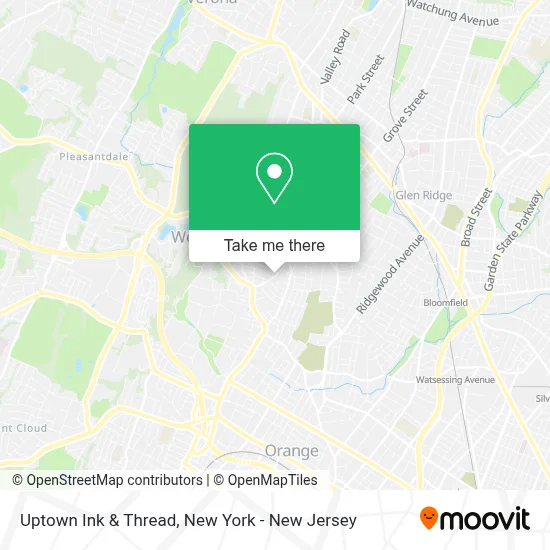 Uptown Ink & Thread map