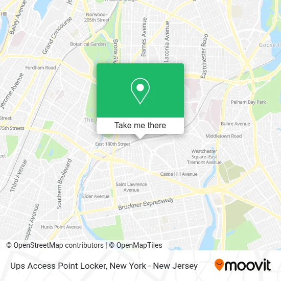 Ups Access Point Locker map