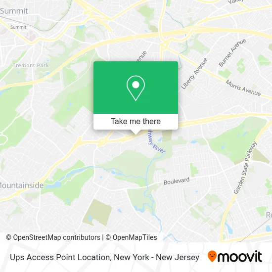 Ups Access Point Location map