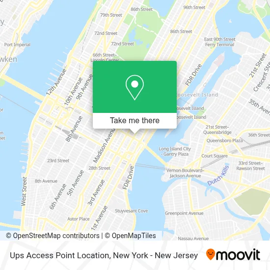 Ups Access Point Location map