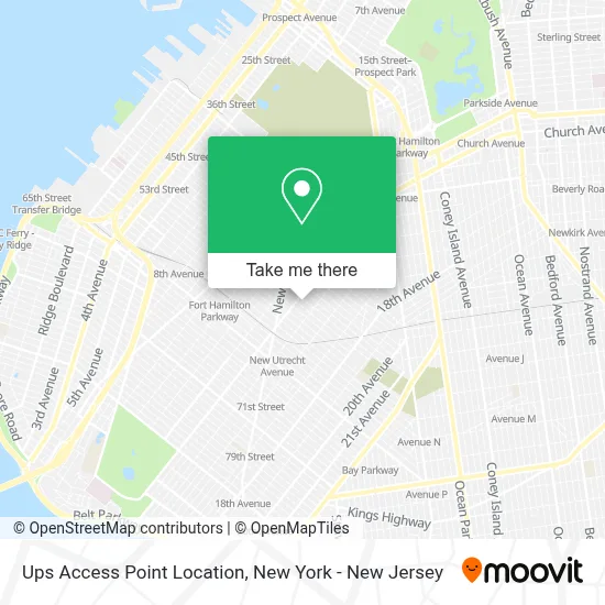 Ups Access Point Location map